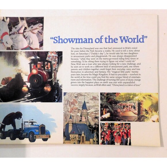 Walt Disneys Disneyland Pictorial Souvenir Booklet 1980s Colorful Photos - Picture 4 of 6